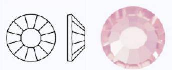 Стразы фольгированные 70020/497-11-612/LIGHT ROSE- ss8 (2,3-2,5 мм, 40 шт) M. C. Rose VIVA12