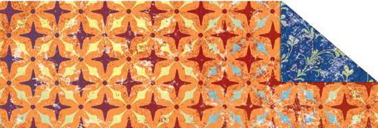 Калька "Парадіс" 115г 20*30см(21*30см) Помаранчевий мотив Сітчастий орнамент UR 77224603R