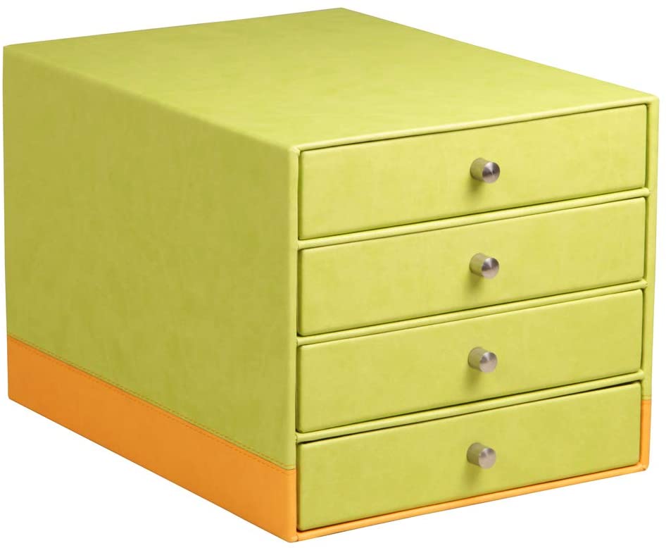 Органайзер настольный Rhodiarama с 4-мя выдвижными ящиками 25*33*23 см, салатовый, 318866C