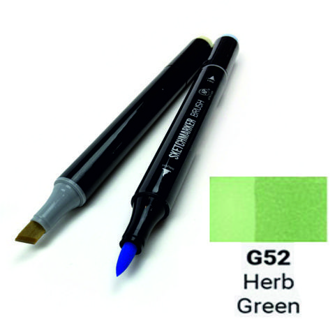 Маркер двосторонній SKETCHMARKER Brush Зелена трава, SMB-G52 3