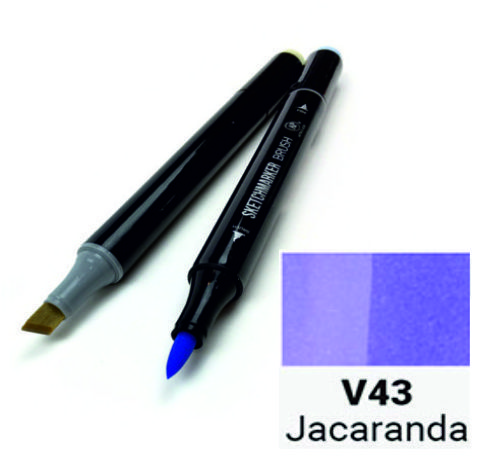 Маркер двосторонній SKETCHMARKER Brush Джакаранда, SMB-V43 3