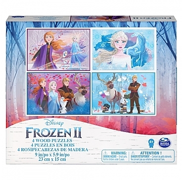 Пазл "4 в 1 mix" - У чарівному лісі. Disney Frozen 2, Trefl, 34344