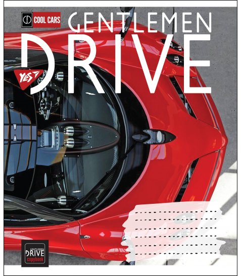 Тетрадь 18 кл YES "Gentlemen drive", 764669