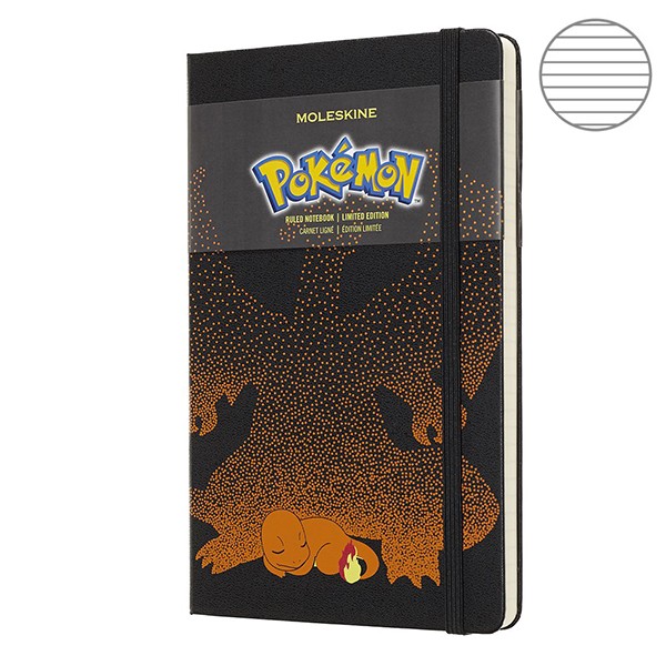 Записник Чармандер середній лінійка, Moleskine Pokemon, LEPOQP060CM