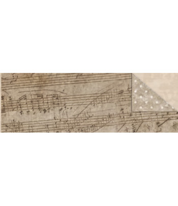 Картон диз. двухсторонній "Вінтаж" 300 г 20*30 см Ноти UR-40882203R