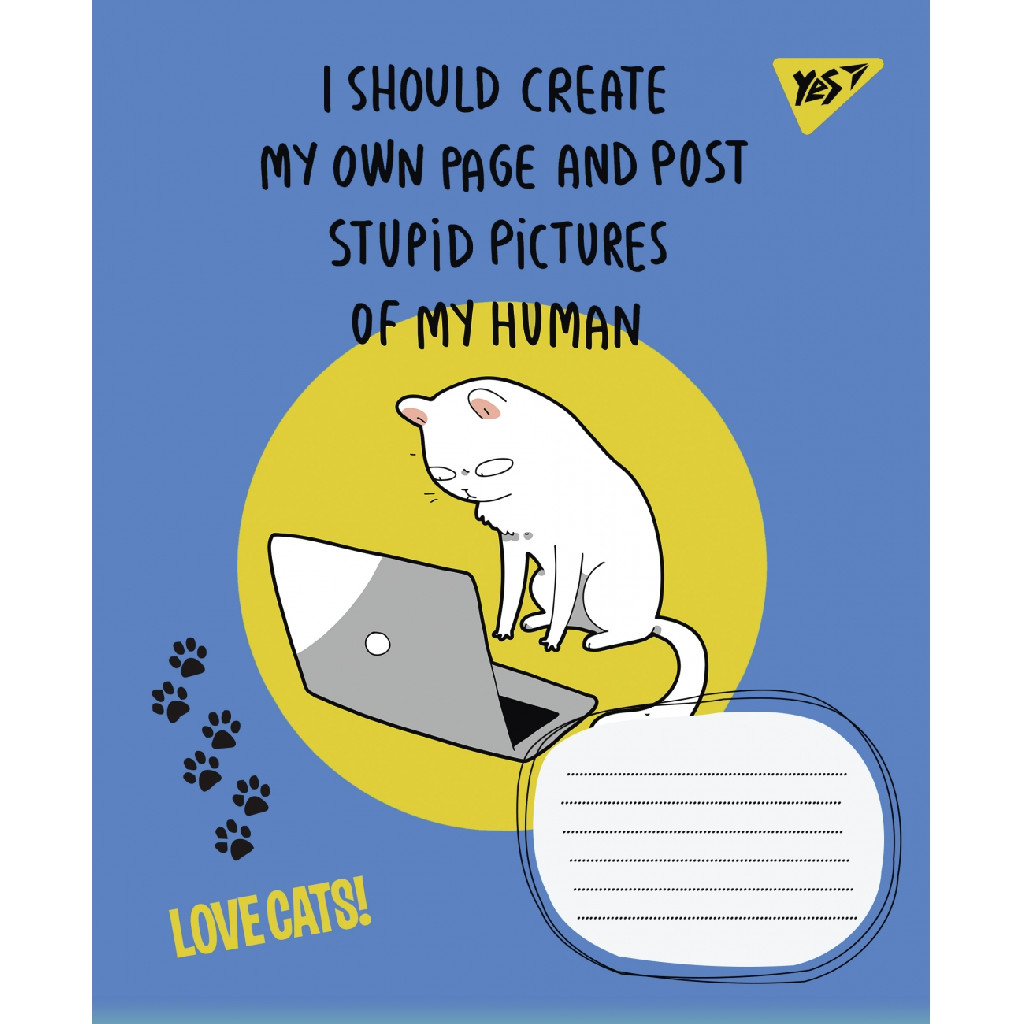 Зошит 18 кл. 1В Love cat, 765828