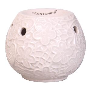 Аромалампа Scentchips керамическая Листья розовые 11,5*11,5*10 см, 8240164