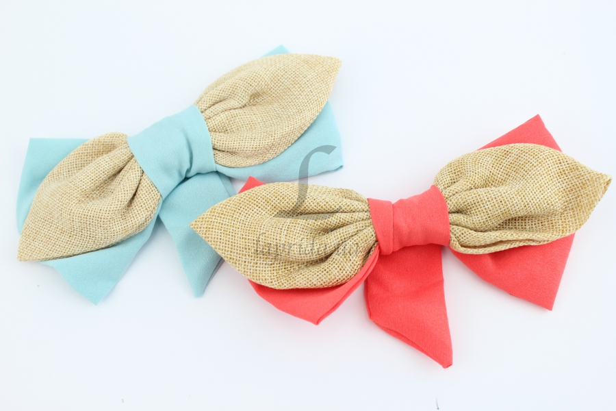 Бантик декор мішковина, 5-21413