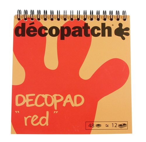 Бумага для декупажа Décopad red, 48 л, BLOC03O ТМ "Clairefontaine"