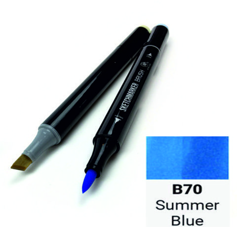Маркер двосторонній SKETCHMARKER Brush Літній синій, SMB-B70 3
