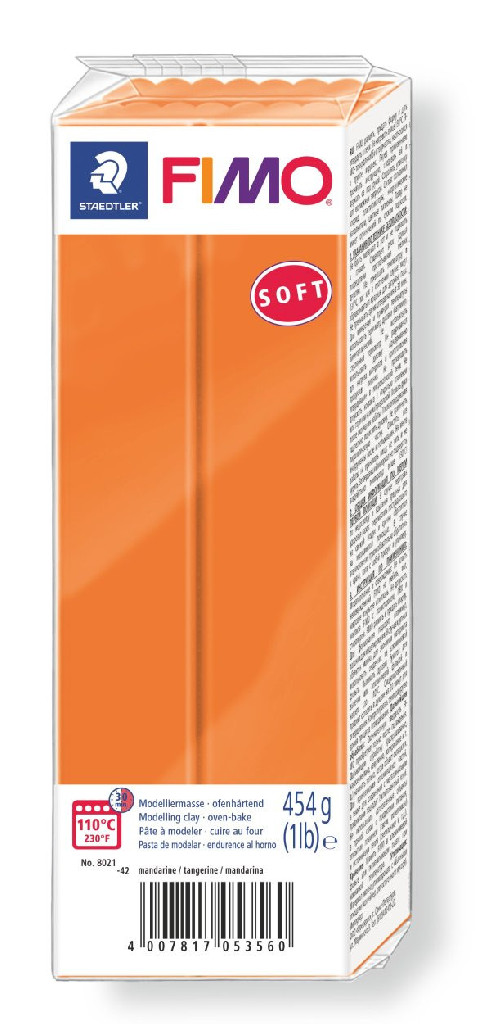 Пластика Soft, Мандарин, 454 г, Fimo 2