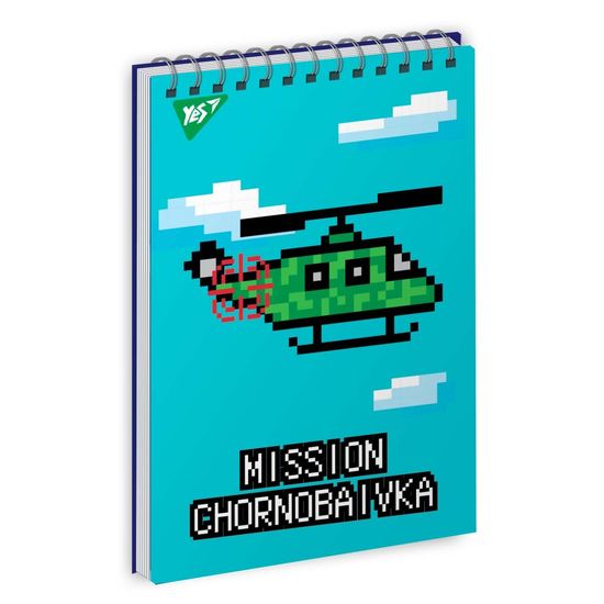 Зошит А7 80 арк YES картон. обкл. "8bit UA", 151743