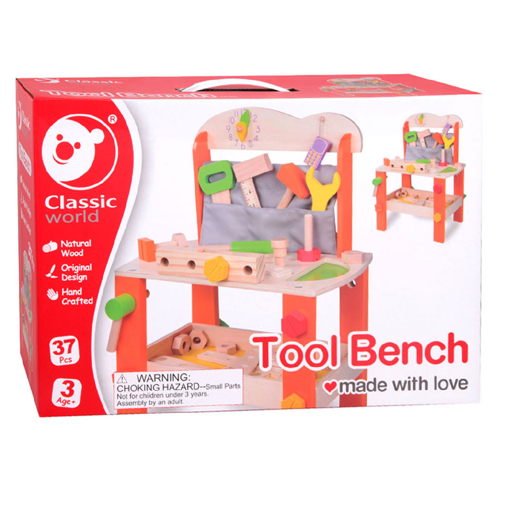 Игрушка деревянная Classic World "Большой стол мастерская", 3646