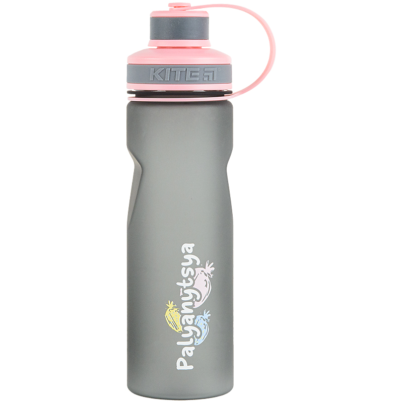 Пляшечка для води, сіро-рожева Palyanytsya, 700 мл, K22-398-03