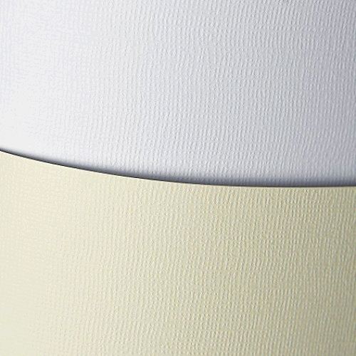 Бумага декоративная картонная А4, Белая "LINEN", 201801