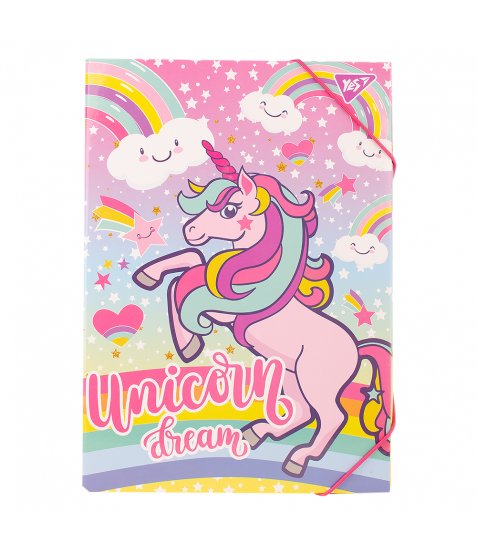 Папка для труда картон. А4 "Unicorn", 491910 Yes