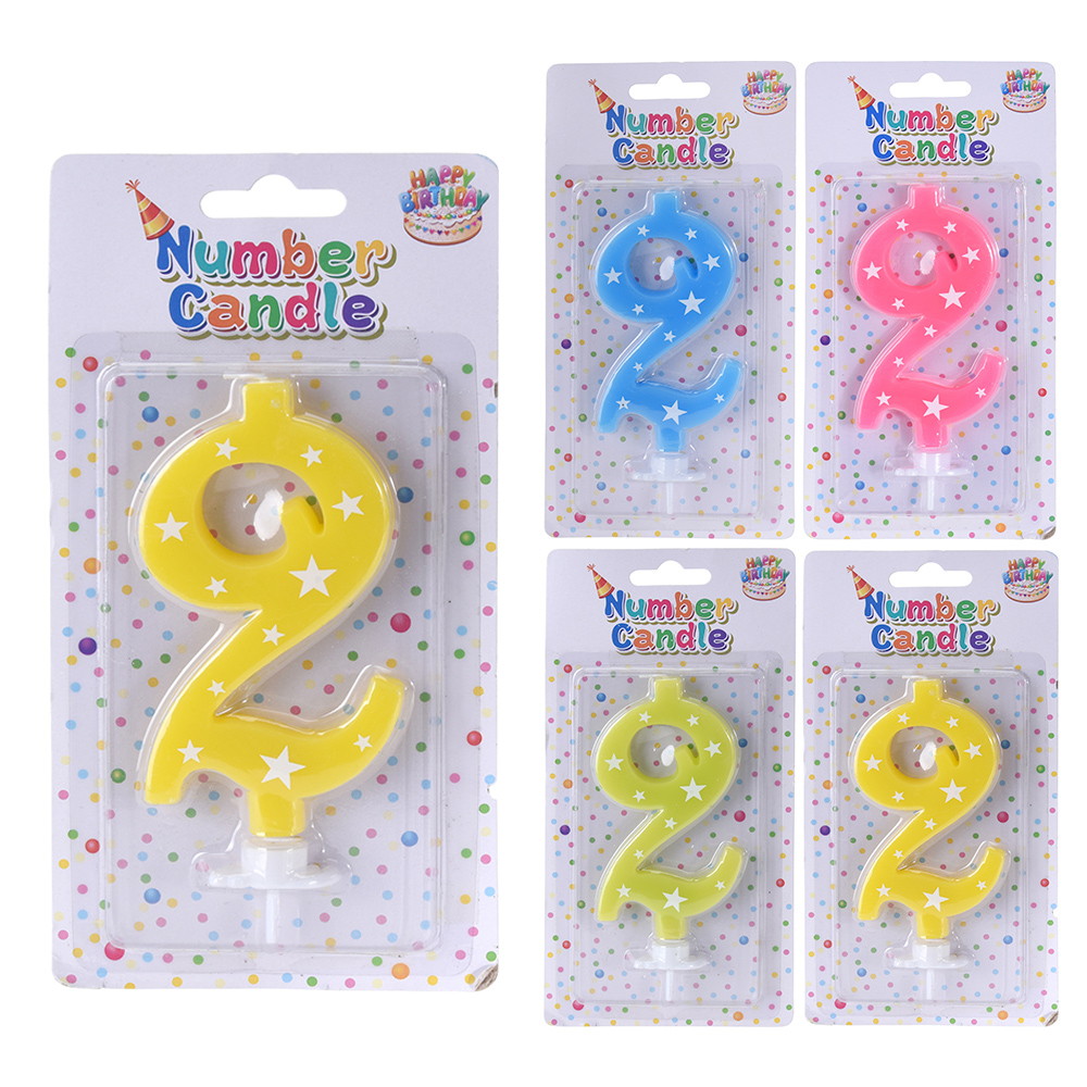 Свічка для торту "Цифра", в асортименті, S37354260